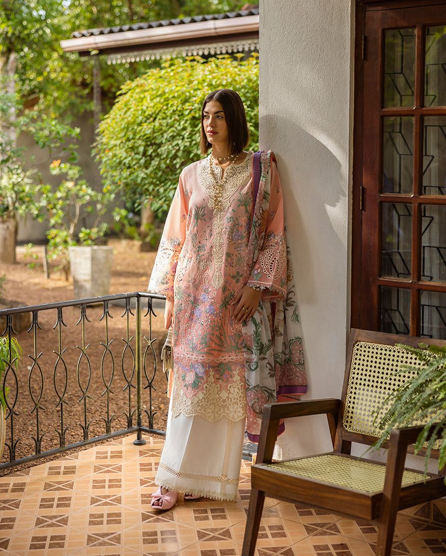 Esmel | Mon Tresor Luxe Lawn 26 | Coup De Foudre - Luxury Dress - available at Maria Faisal in UK and USA.
