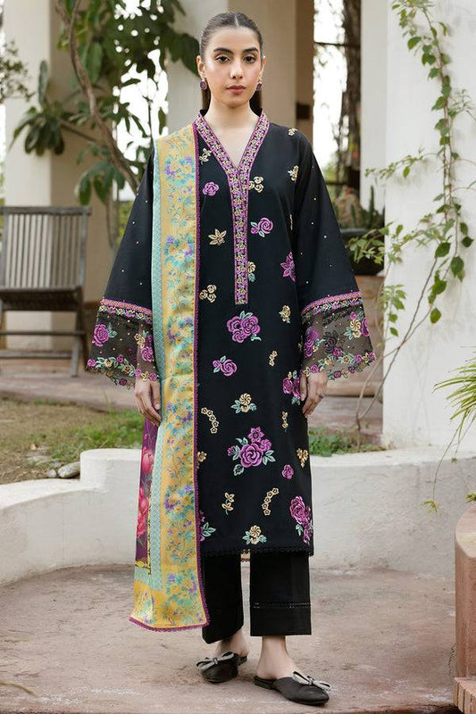 Farasha | Summer Weaves Embroidered Lawn | Raven Dusk by Maria Faisal - Registered Vendor of : Farasha - type : Ladies Clothes - 100% original wedding dresses