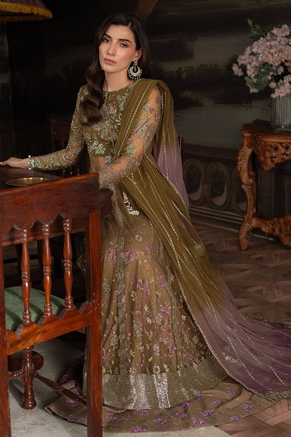 Nureh | Elanora Formals 25 | NEL-68 by Maria Faisal - Registered Vendor of : Nureh - type : Ladies Clothes - 100% original wedding dresses