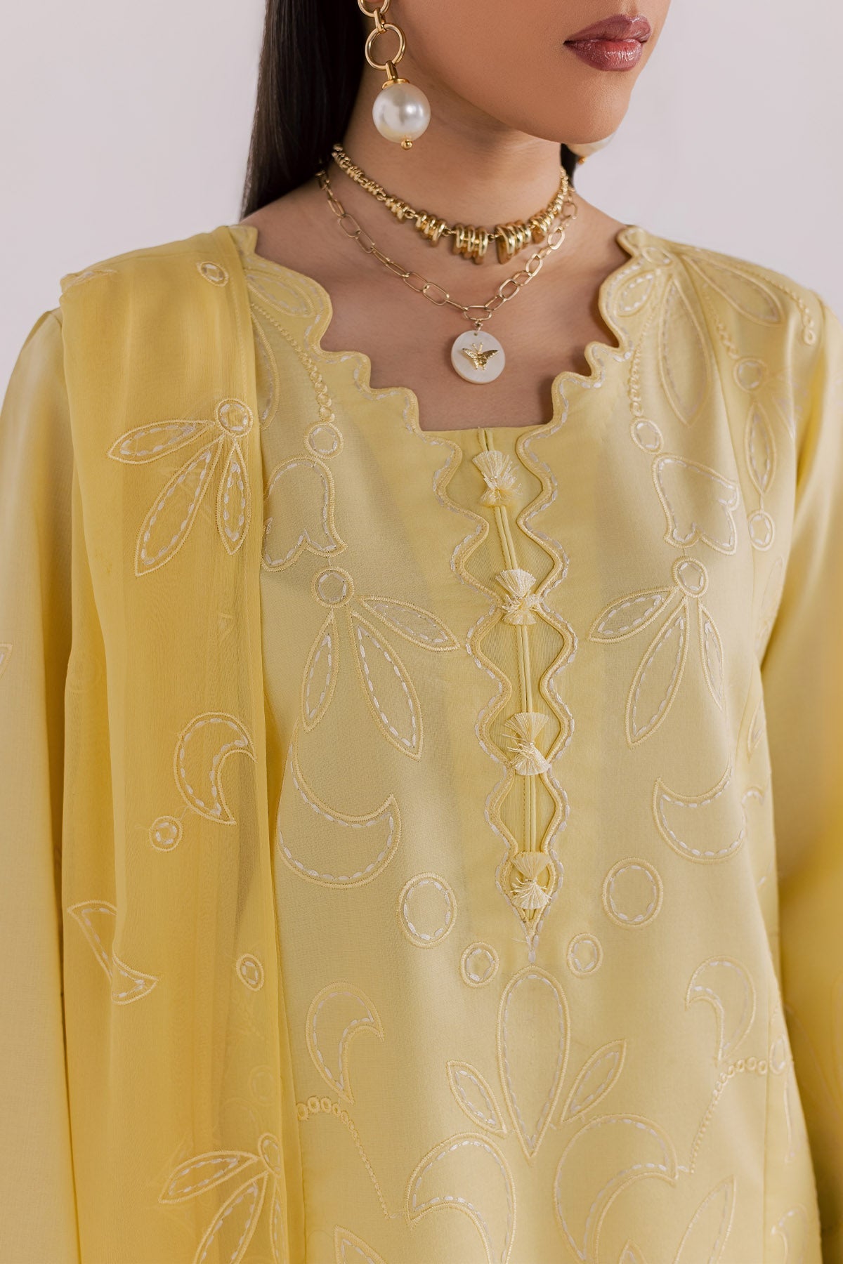 Nureh | Shades of Summer | NP-796 - Luxury Dress - available at Maria Faisal in UK and USA.