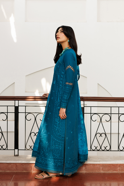 Emaan Adeel | Mirabelle Festive Luxury Lawn | FLORAISON - Luxury Dress - available at Maria Faisal in UK and USA.