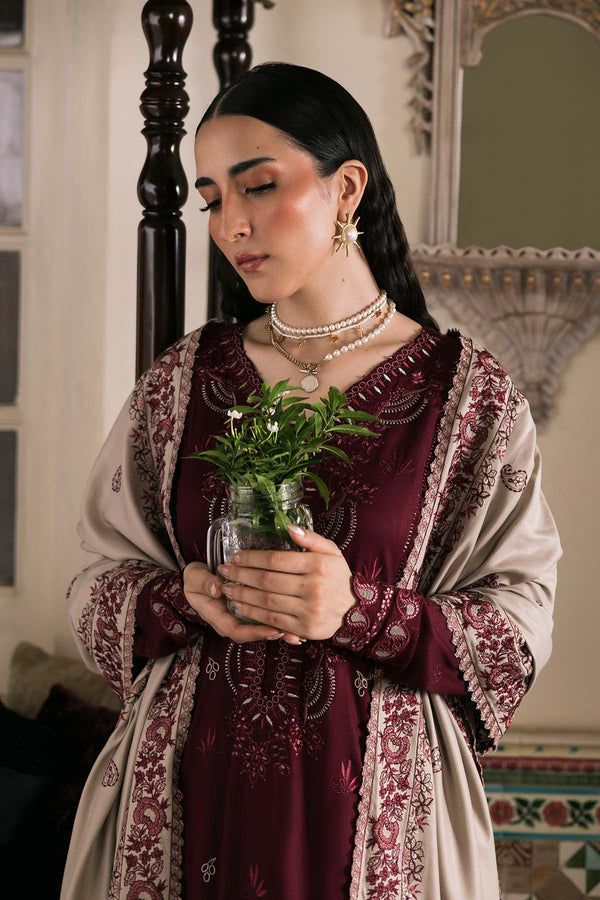 Nureh | Exclusive Winter 25 | NE-176 - Casual Dress - available at Maria Faisal in UK and USA.