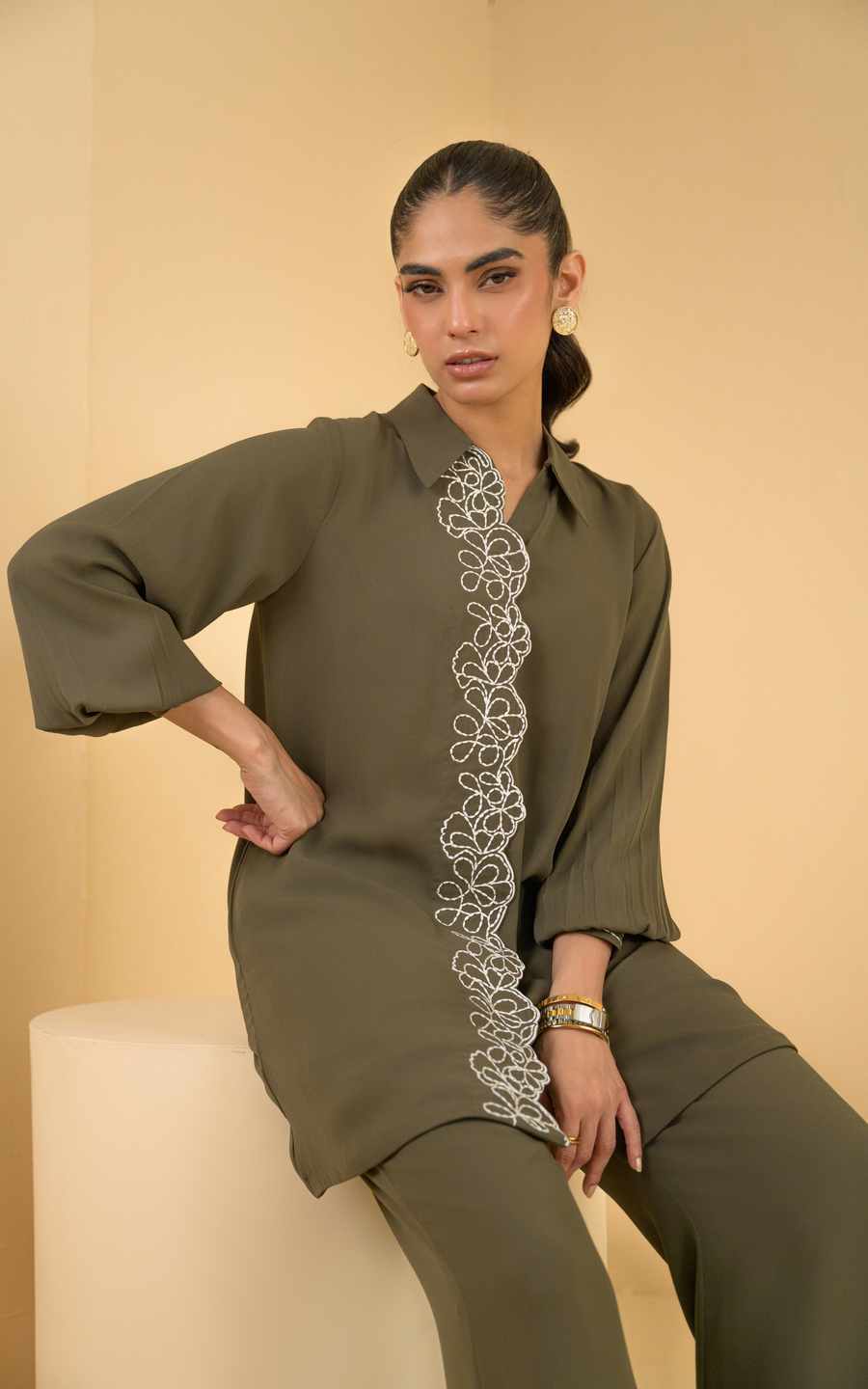 Sana Abbas | La Fiesta |Ovia - Luxury Dress - available at Maria Faisal in UK and USA.