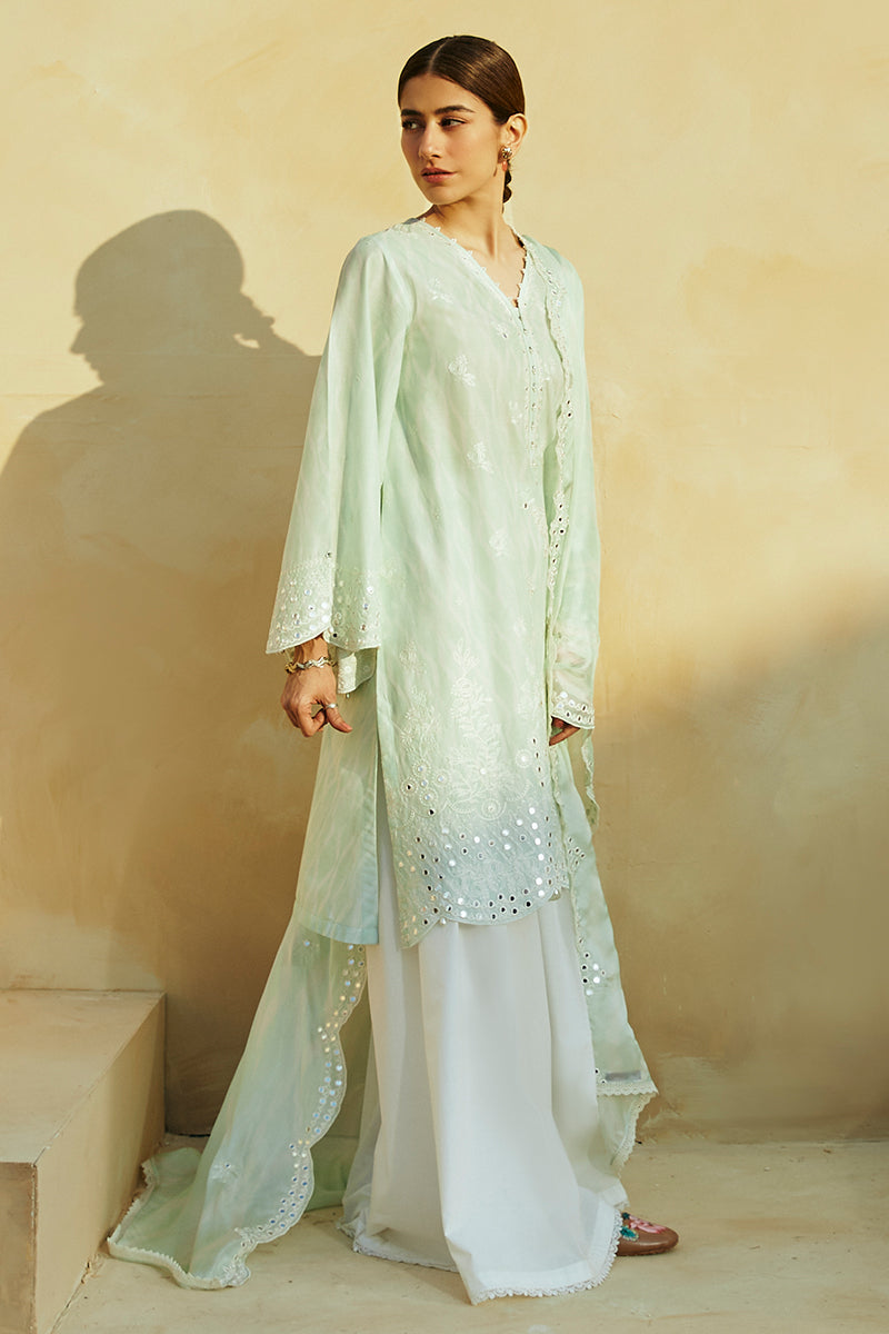 Cross Stitch | Premium Lawn 24 | WHISPER MINT - Ladies Clothes - Maria Faisal