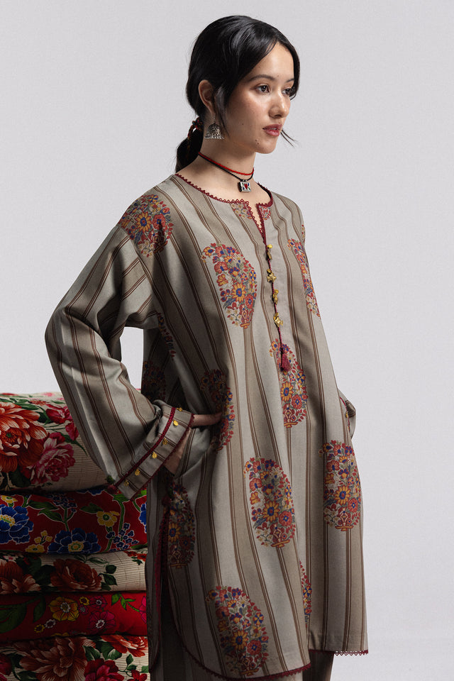 Zara ShahJahan | Coco Prints Winter 26 | Rania-4A - Luxury Dress - available at Maria Faisal in UK and USA.