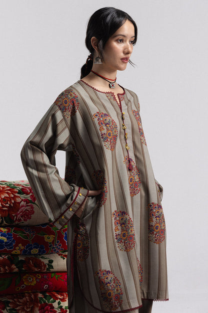 Zara ShahJahan | Coco Prints Winter 26 | Rania-4A - Luxury Dress - available at Maria Faisal in UK and USA.