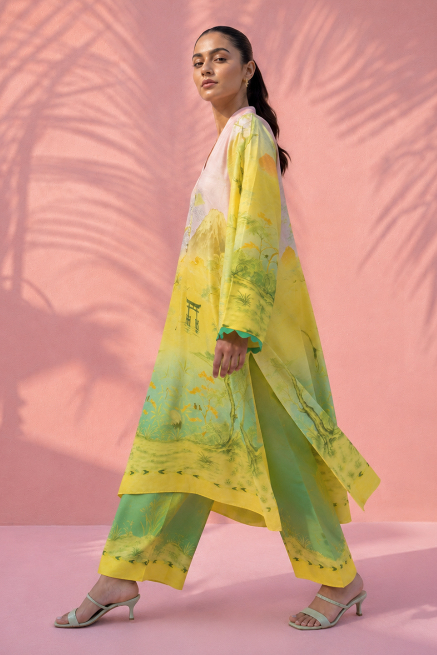 Sania Maskatiya | Summer Festive 26 | Yashal - Luxury Dress - available at Maria Faisal in UK and USA.