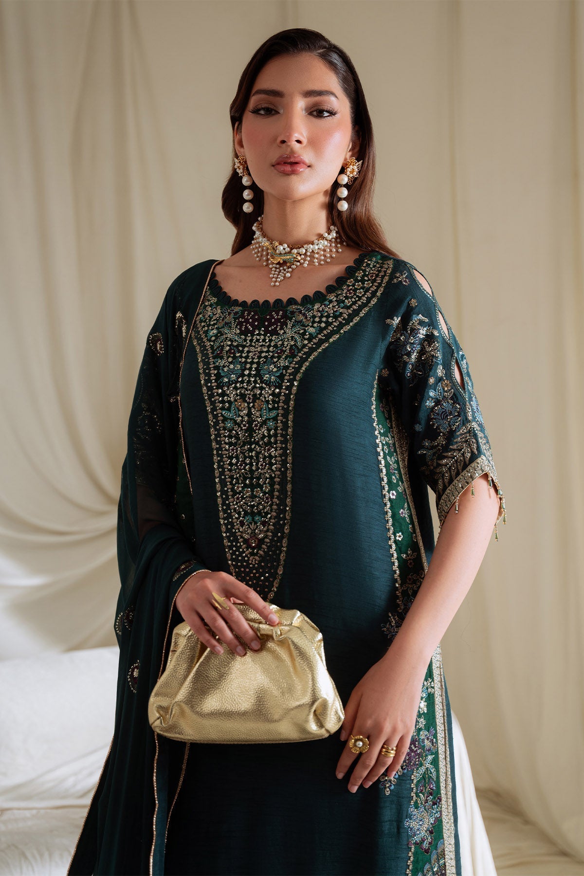 Nureh | Omara Formals | NEL-90 - Formal Dress - available at Maria Faisal in UK and USA.