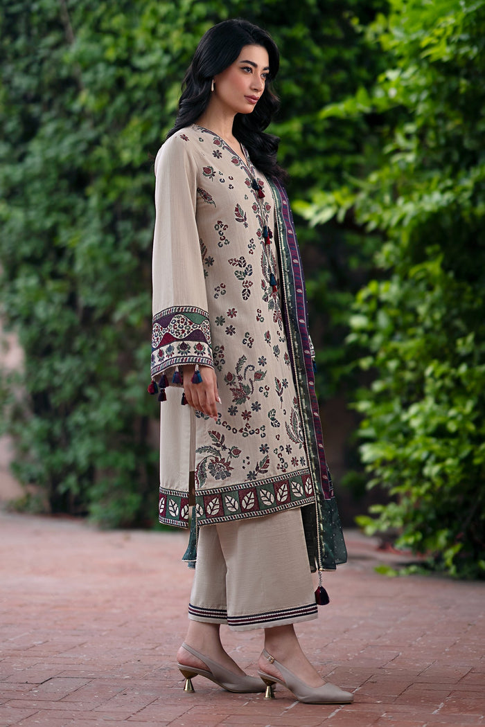 Jazmin | Winter Edition 24 | KHADDAR UW-0059 - Designer Dress with Intricate embroidery and embellishments. Shop elegent wedding dress at Maria Faisal.
