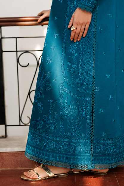 Emaan Adeel | Mirabelle Festive Luxury Lawn | FLORAISON - Luxury Dress - available at Maria Faisal in UK and USA.