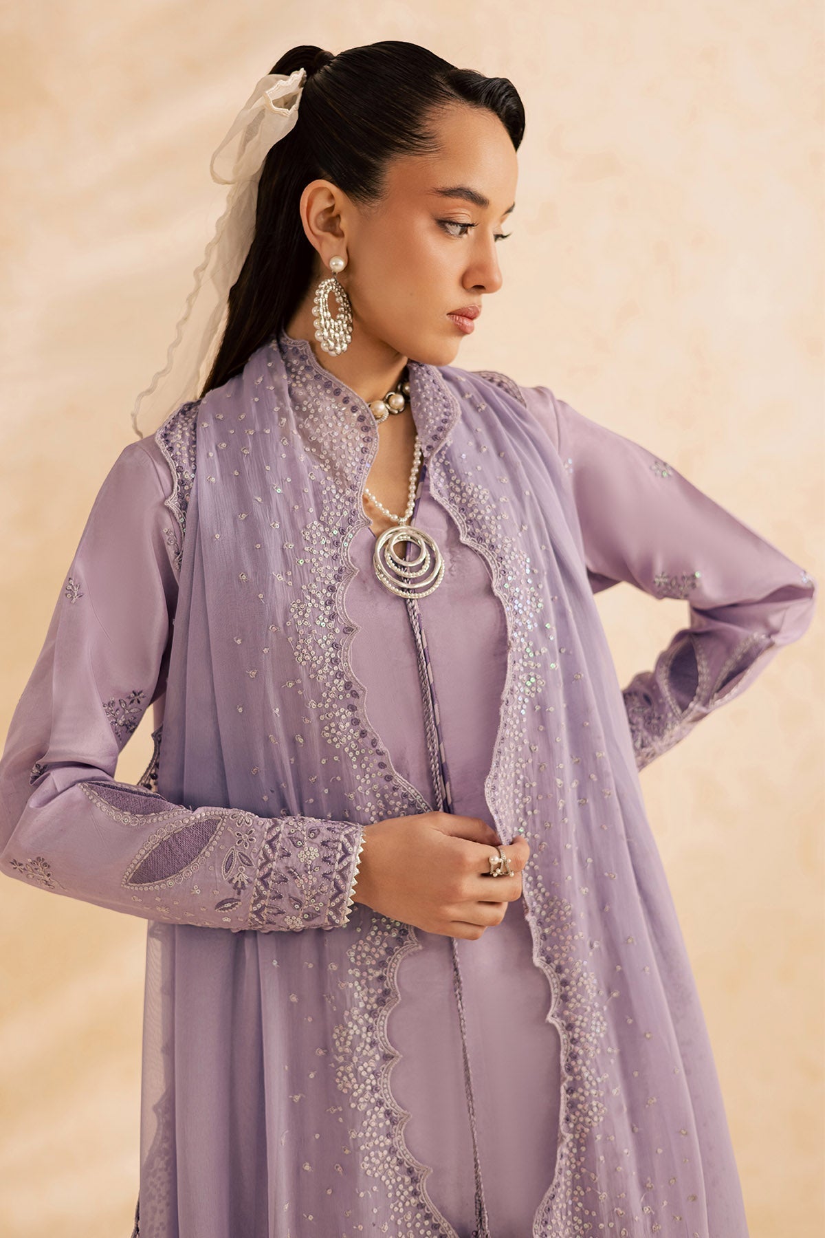 Nureh | Shades of Summer | NP-742 - Luxury Dress - available at Maria Faisal in UK and USA.