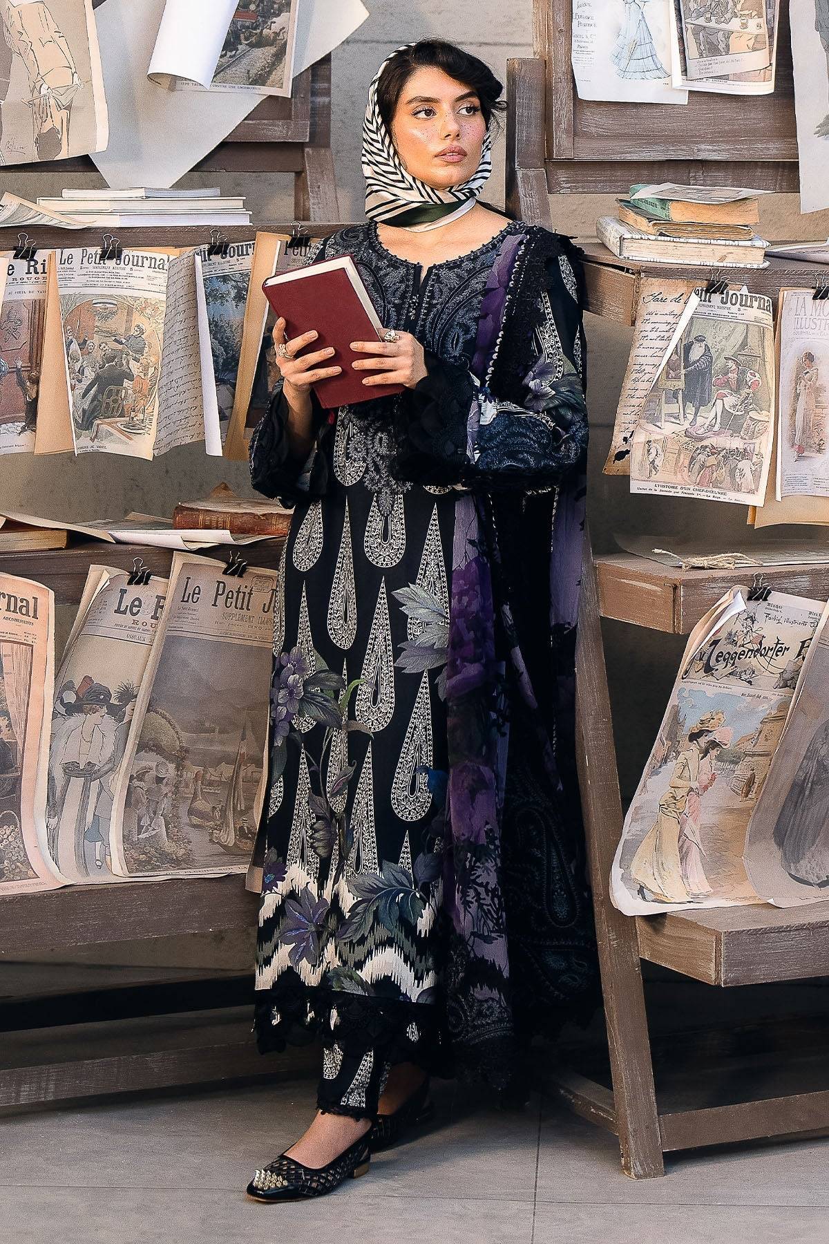 Nureh | Glam Girl Lawn | GL-19 by Maria Faisal - Registered Vendor of : Nureh - type : Ladies Clothes - 100% original wedding dresses