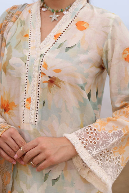 Nureh | Gardenia Embroidered Lawn 25 | NSG-169 by Maria Faisal - Registered Vendor of : Nureh - type : Ladies Clothes - 100% original wedding dresses