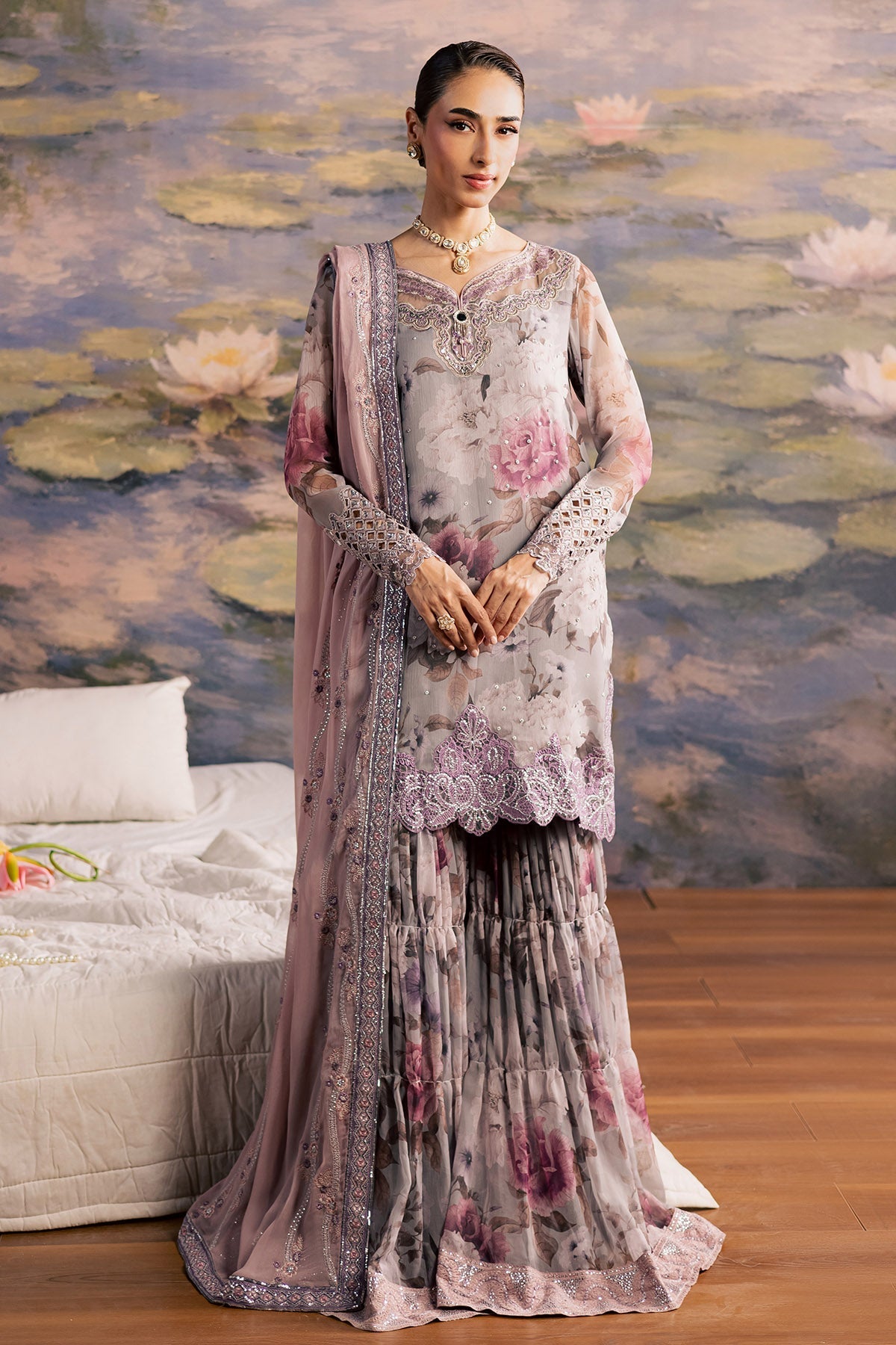 Nureh | Fancy Formal 26 | NP-786 - Formal Dress - available at Maria Faisal in UK and USA.