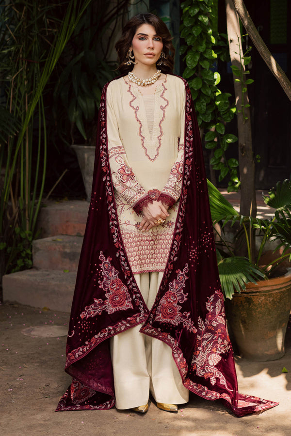 Nureh | Exclusive Leather Peach | NE-181 - Casual Dress - available at Maria Faisal in UK and USA.