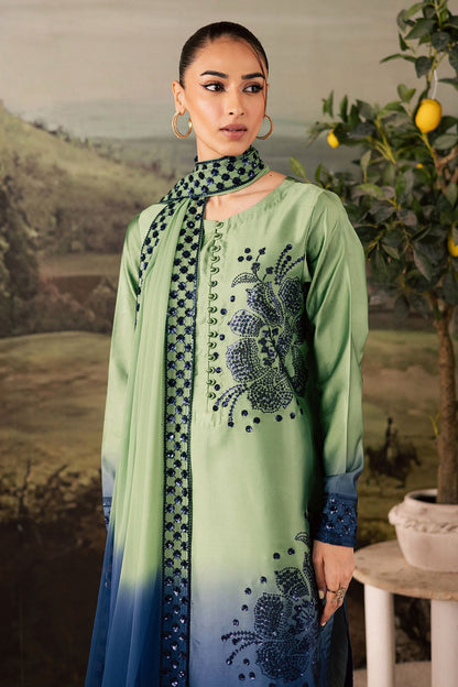 Nureh | Shades of Winter | NP-677 - Casual Dress - available at Maria Faisal in UK and USA.