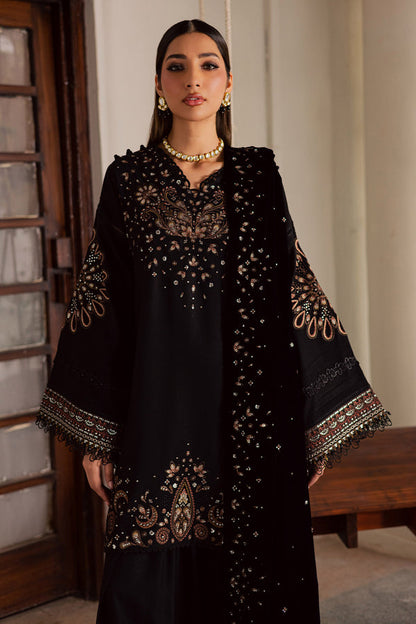 NE-202 – authentic Pakistani dress from the Exclusive Leather Peach collection for women in the UK