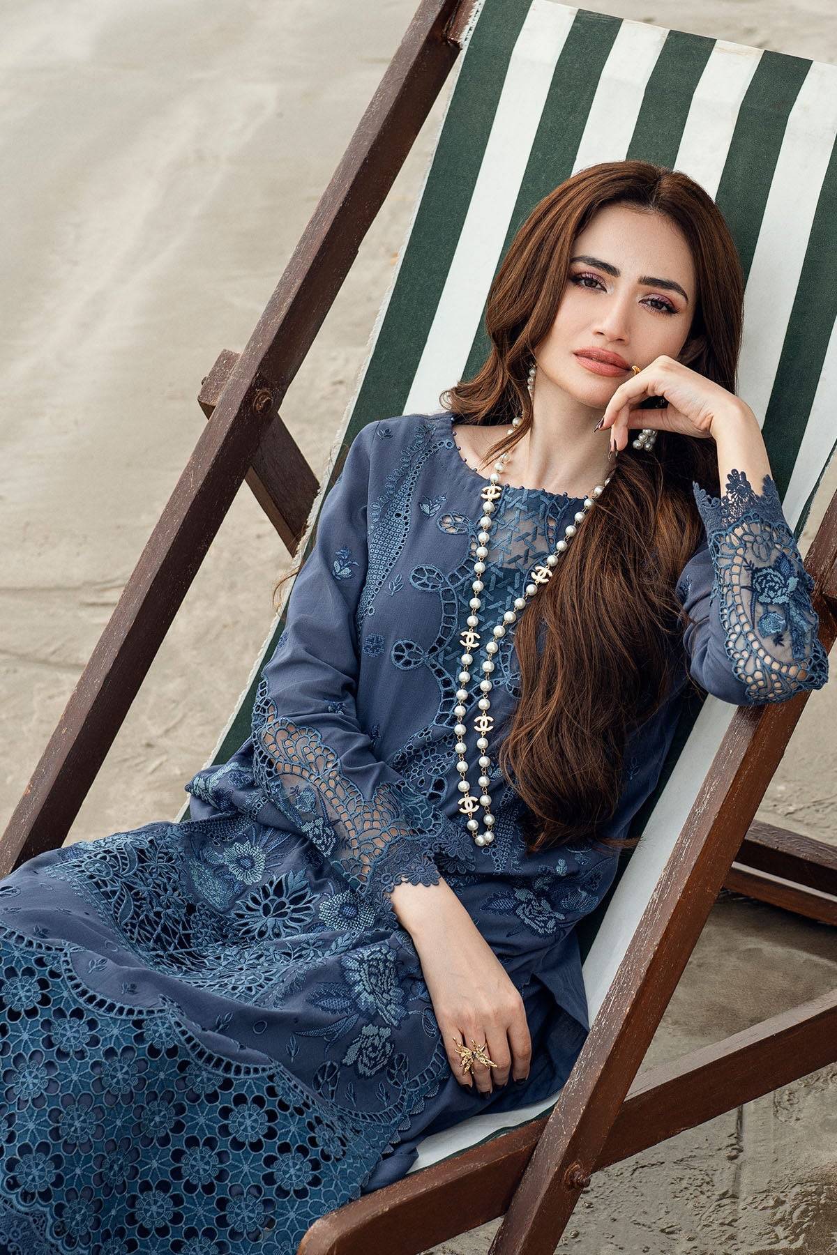 Nureh | Khuwab Luxury Lawn | NE-146 by Maria Faisal - Registered Vendor of : Nureh - type : Ladies Clothes - 100% original wedding dresses