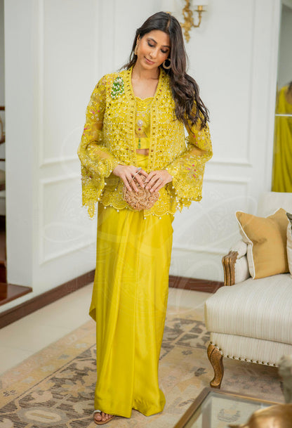 Layla Chatoor | Luxury Pret | Zaria - Luxury Dress - available at Maria Faisal in UK and USA.