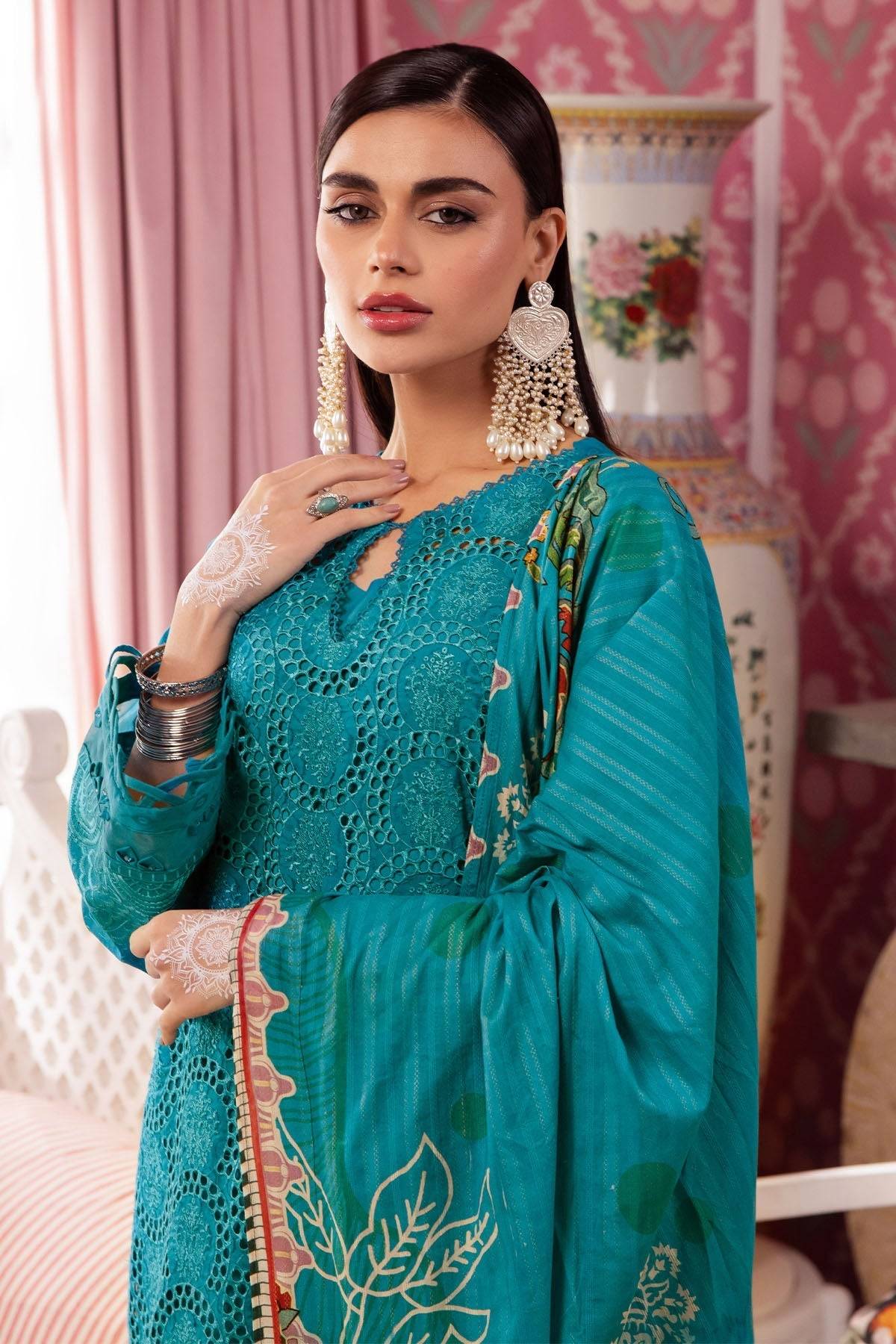 Nureh | Maya Lawn | NS-108 by Maria Faisal - Registered Vendor of : Nureh - type : Ladies Clothes - 100% original wedding dresses