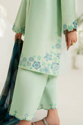 Farasha | Thread Lines Embroidered | Green Meadow - Ladies Clothes - Maria Faisal
