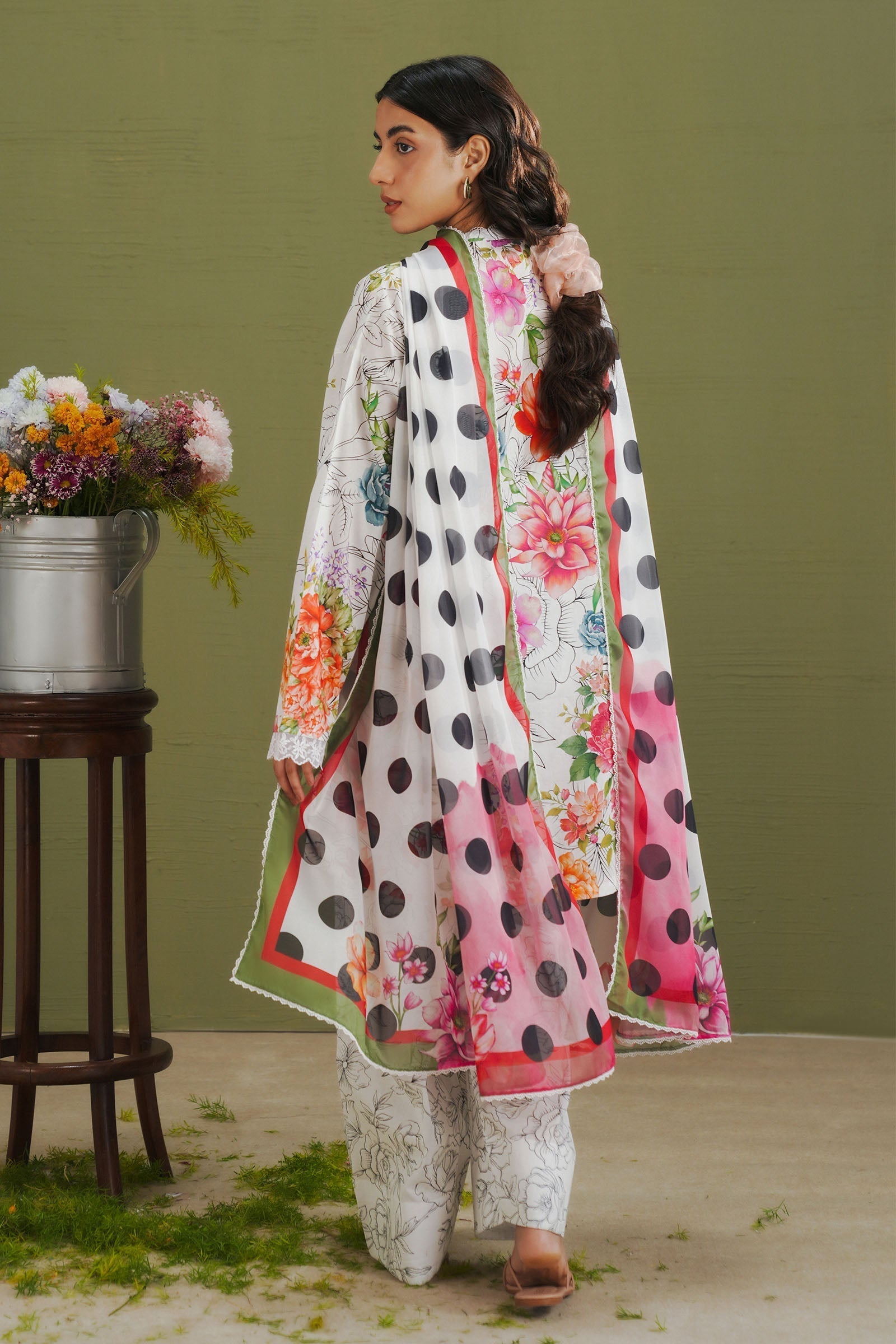 Zara Shahjahan | Coco Prints 26 | Elix-9A - Casual Dress - available at Maria Faisal in UK and USA.