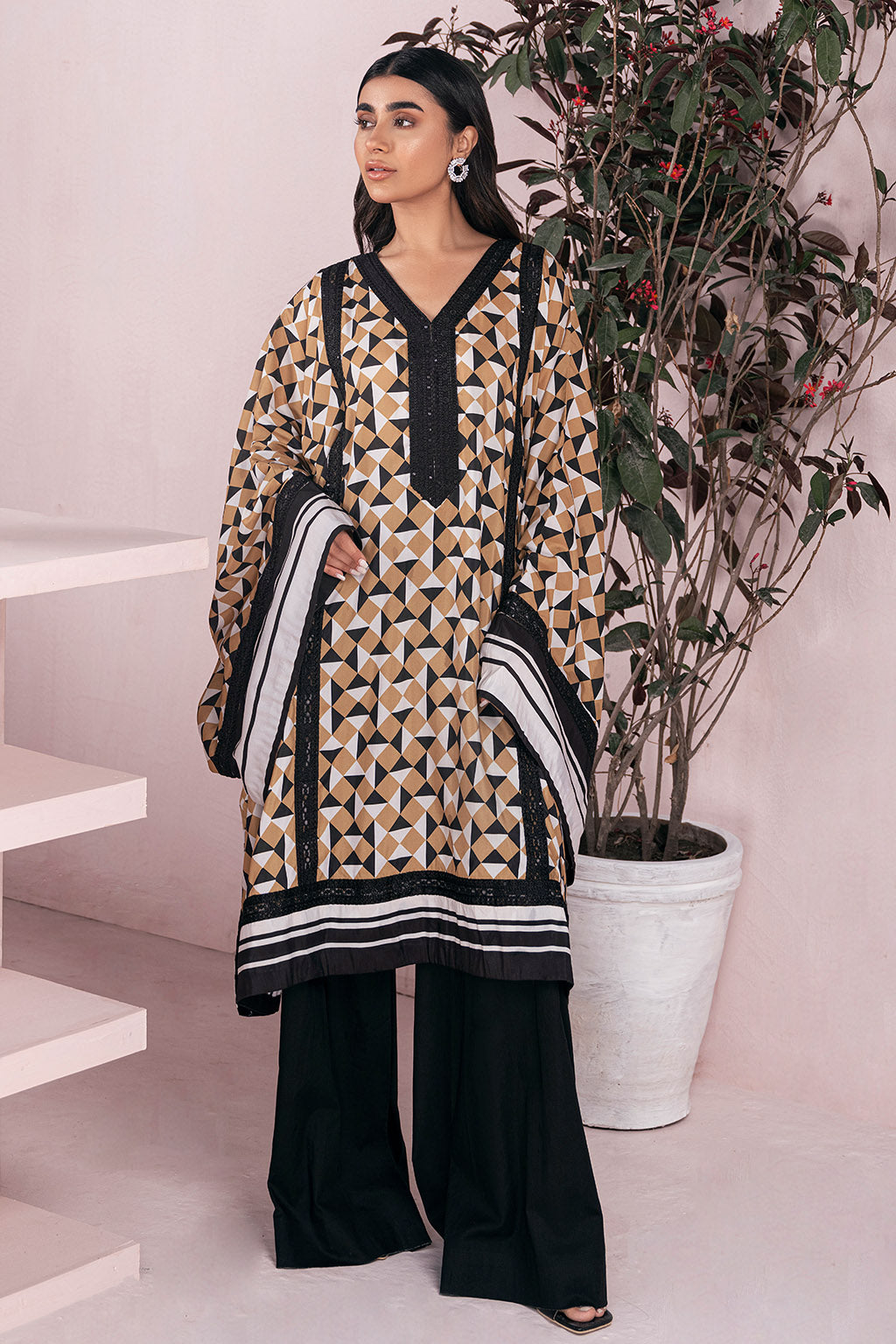 Vanya | Co Ords | CO-37 - Casual Dress - available at Maria Faisal in UK and USA.