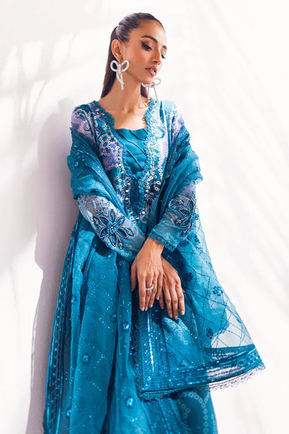 Nureh | Ballerina Formals | Blue Charm - Wedding Dress - Maria Faisal
