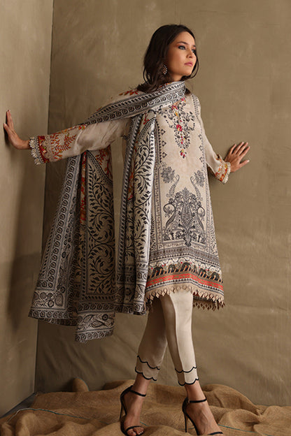 Mina Hasan | Signature Pret | Monochrome In Spring - Luxury Dress - available at Maria Faisal in UK and USA.