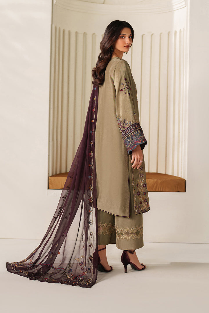 Iznik | Chinon Chiffon | UE-614 - Dress - available at Maria Faisal in UK and USA.