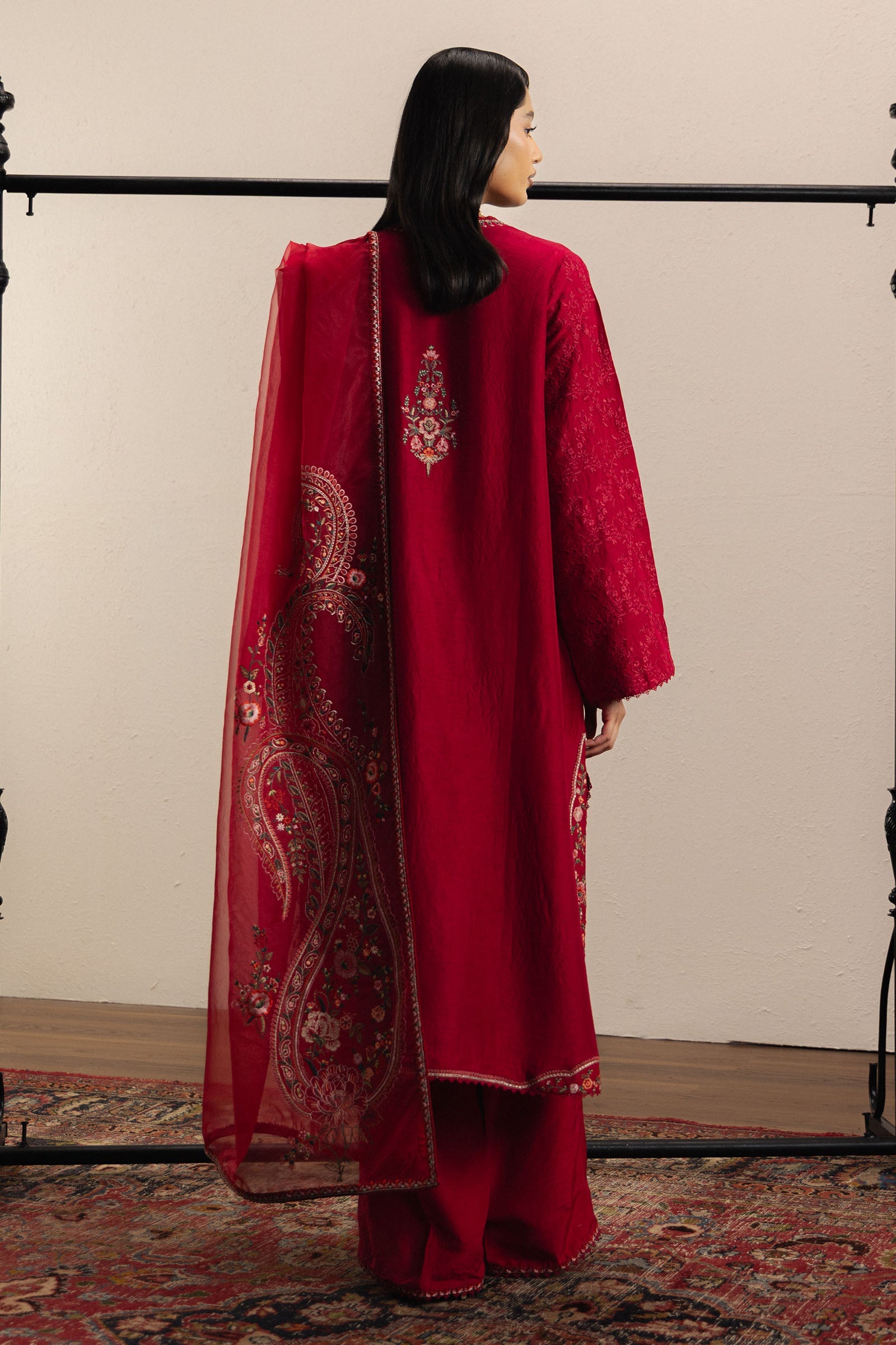 ZaraShahJahan | SS26 | Aarzina - Festive Dress - available at Maria Faisal in UK and USA