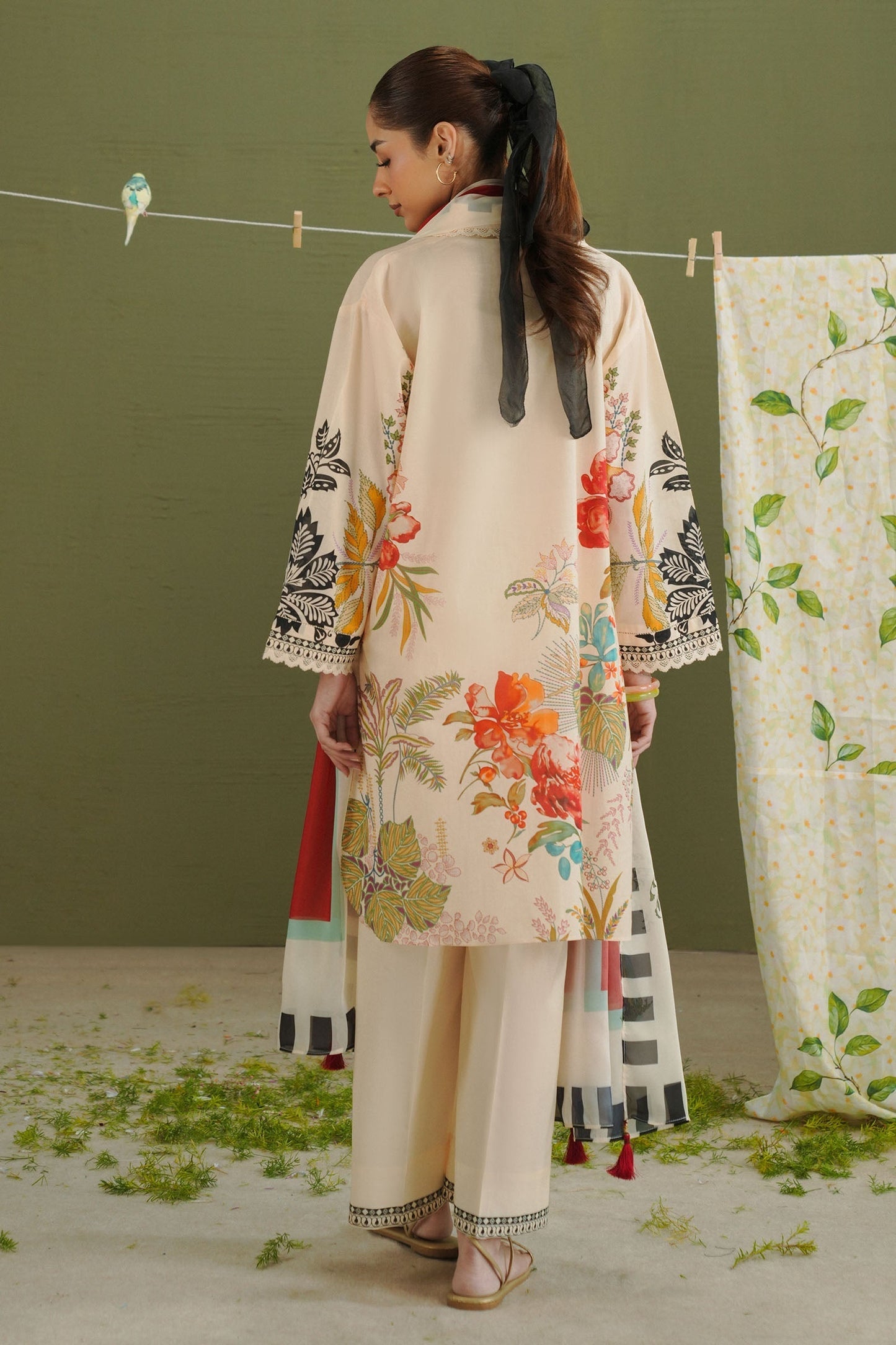 Zara Shahjahan | Coco Prints 26 | Vera-3A - Casual Dress - available at Maria Faisal in UK and USA.