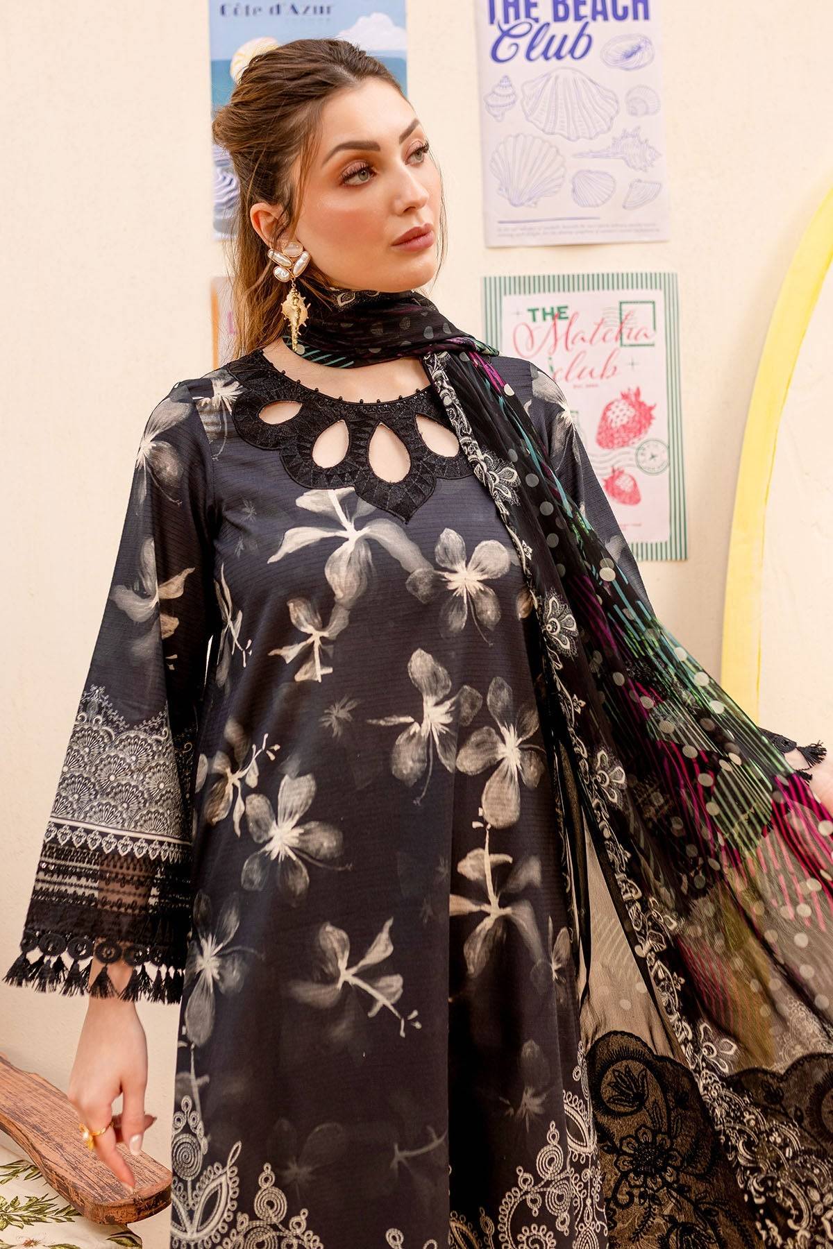 Nureh | Gardenia Lawn 25 |NSG-185 by Maria Faisal - Registered Vendor of : Nureh - type : Ladies Clothes - 100% original wedding dresses