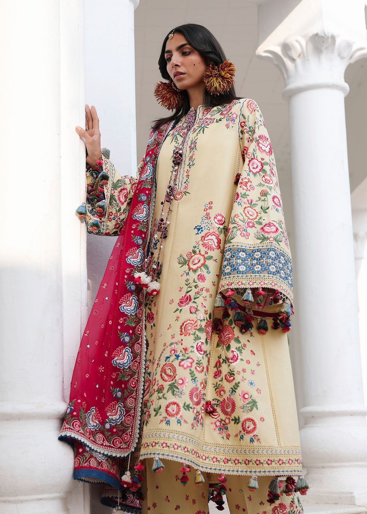 Hussain Rehar | Kalabagh Luxury Lawn 26 | Zubdah - Formal Dress - available at Maria Faisal in UK and USA.