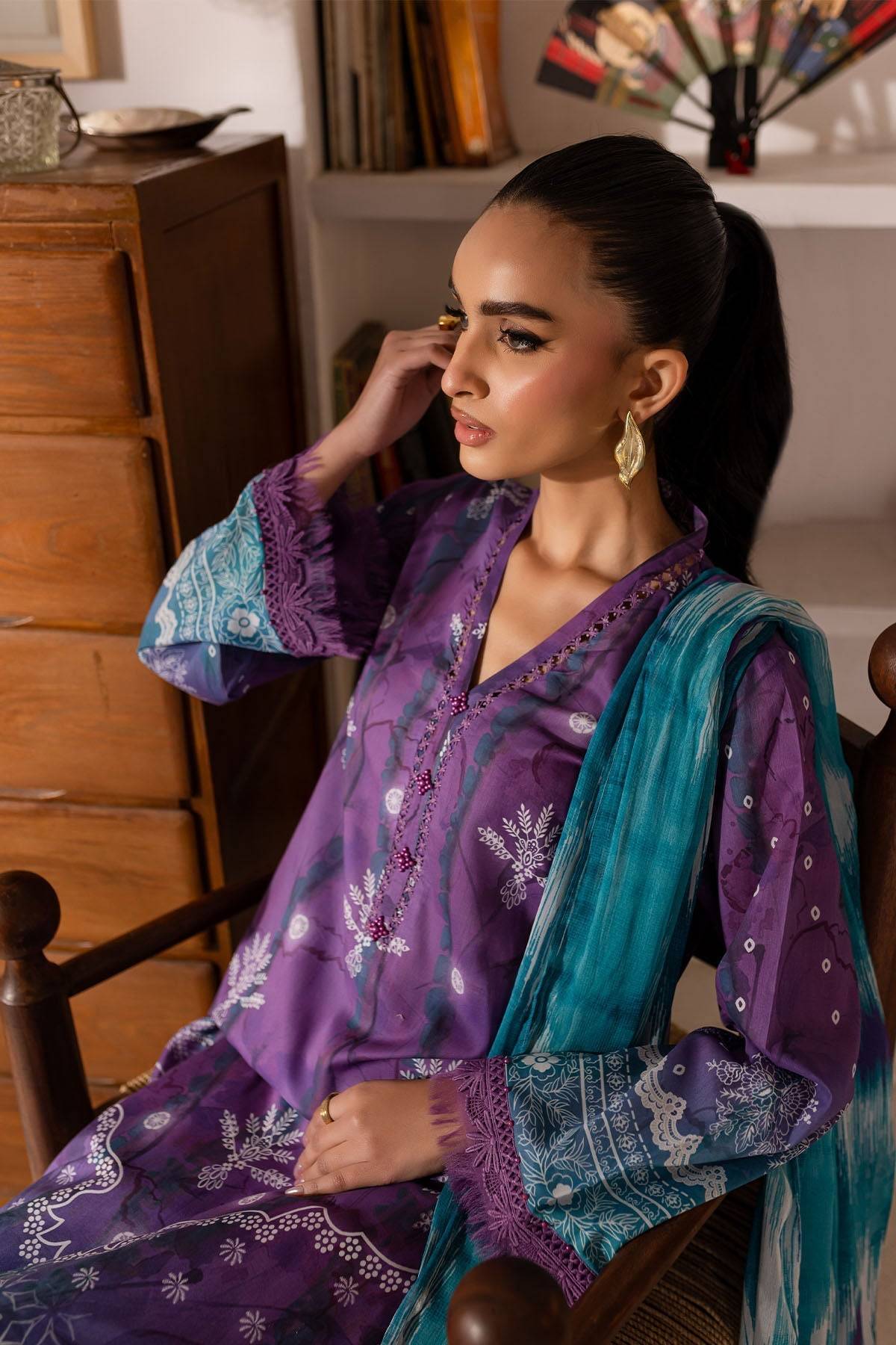 Nureh | Printed Lawn 25 | SP-149 by Maria Faisal - Registered Vendor of : Nureh - type : Ladies Clothes - 100% original wedding dresses