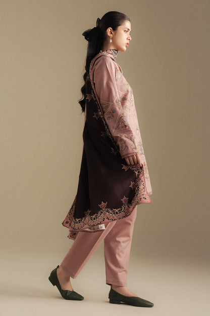 Zara Shahjahan | Coco Winter 25 | Coral-4A - Luxury Dress - available at Maria Faisal in UK and USA.