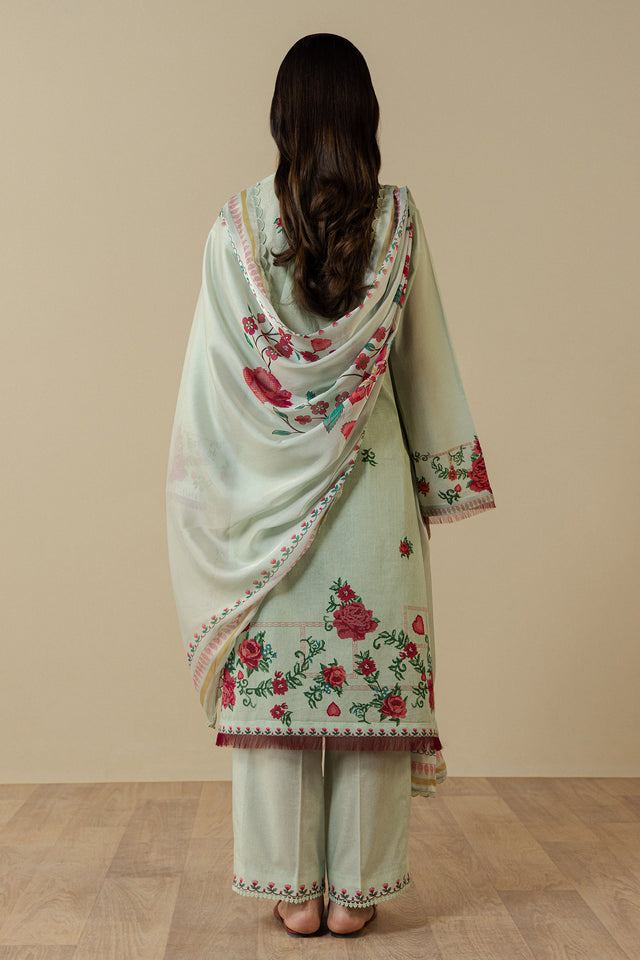 Zara Shahjahan | Coco Prints 26 | Ismeria-8B - Casual Dress - available at Maria Faisal in UK and USA.