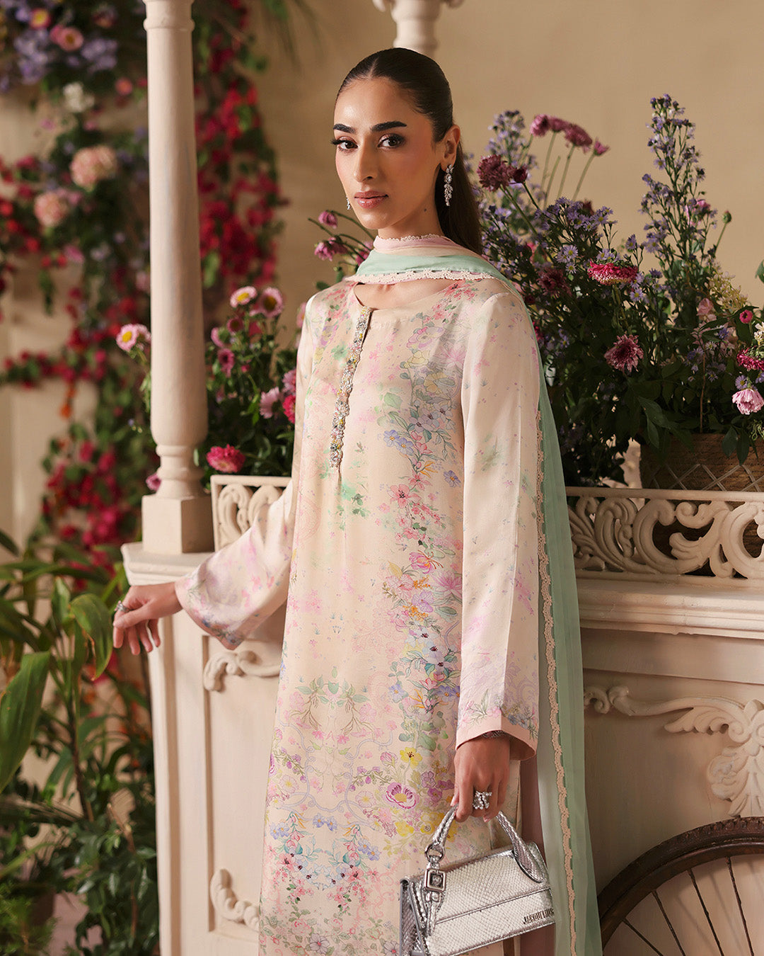 Faiza Saqlain | Serina Luxe | Aeni - Formal Dress - available at Maria Faisal in UK and USA.