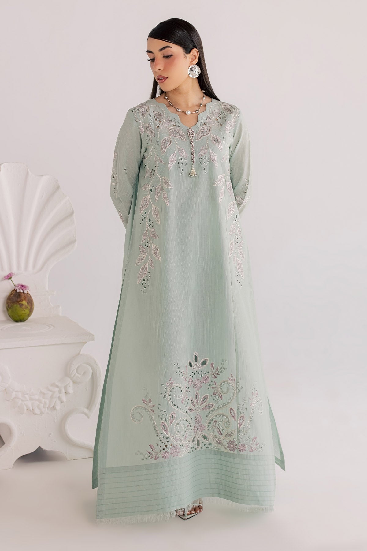 Nureh | Shades of Summer | NP-800 - Luxury Dress - available at Maria Faisal in UK and USA.