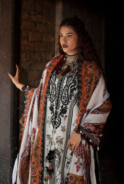 AJR Couture | Sard Sham | Makhmal - Casual Dress - available at Maria Faisal in UK and USA.