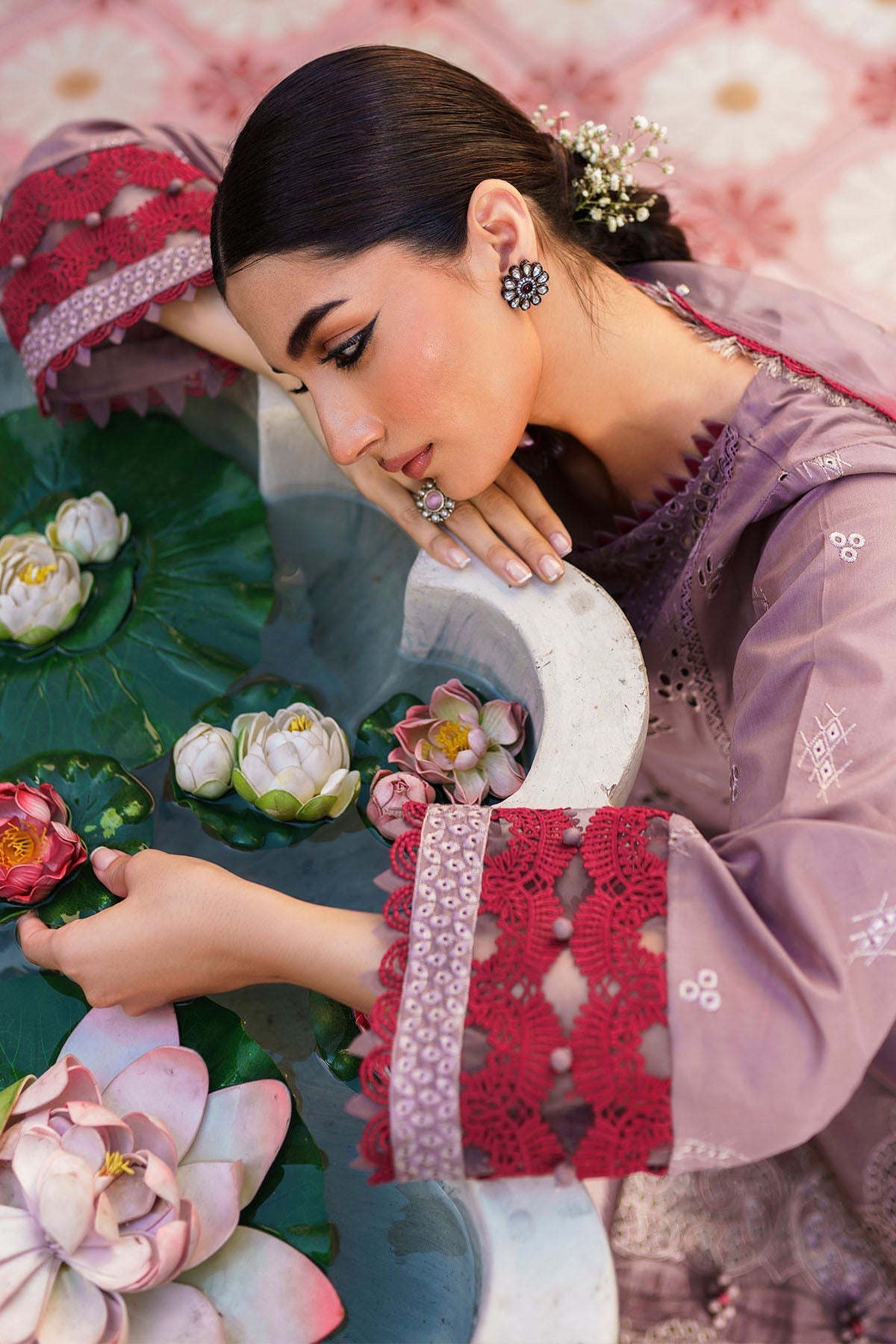 Nureh | Bazaar Lawn | NS-139 - Ladies Clothes - Maria Faisal