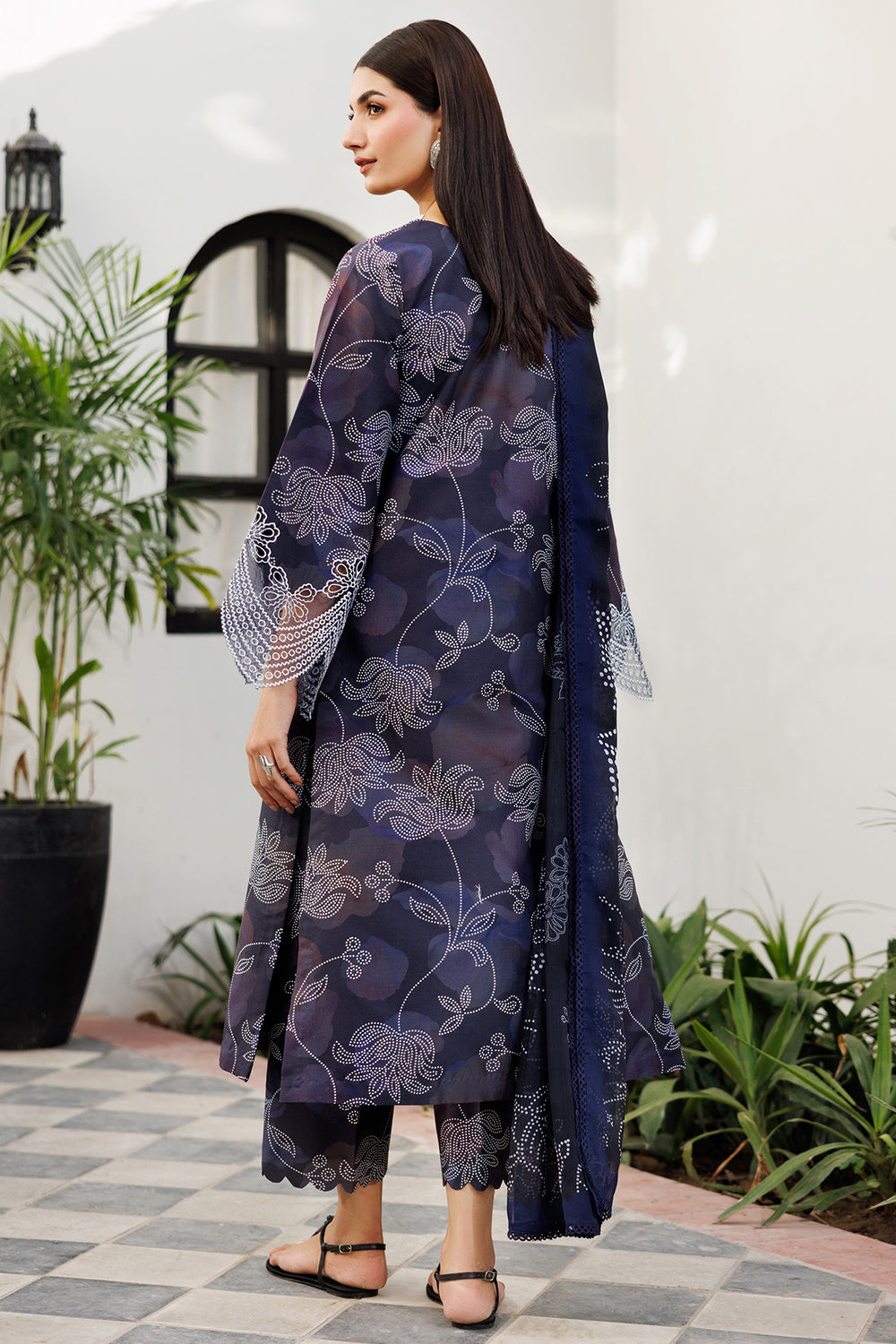 Farasha | Printed Essentials | Night Veil - Ladies Clothes - Maria Faisal