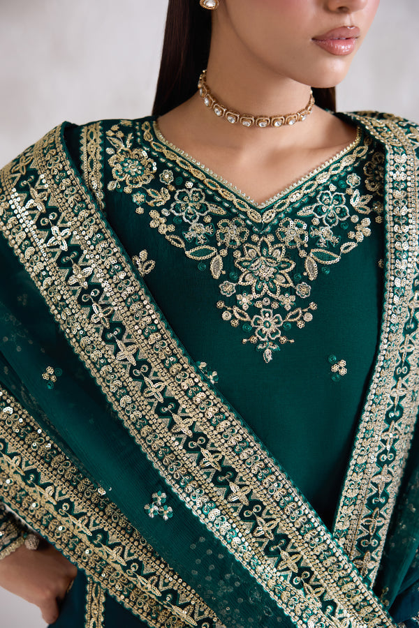 Farasha | Formals 26 | Gold Radiance - Formal Dress - available at Maria Faisal in UK and USA.