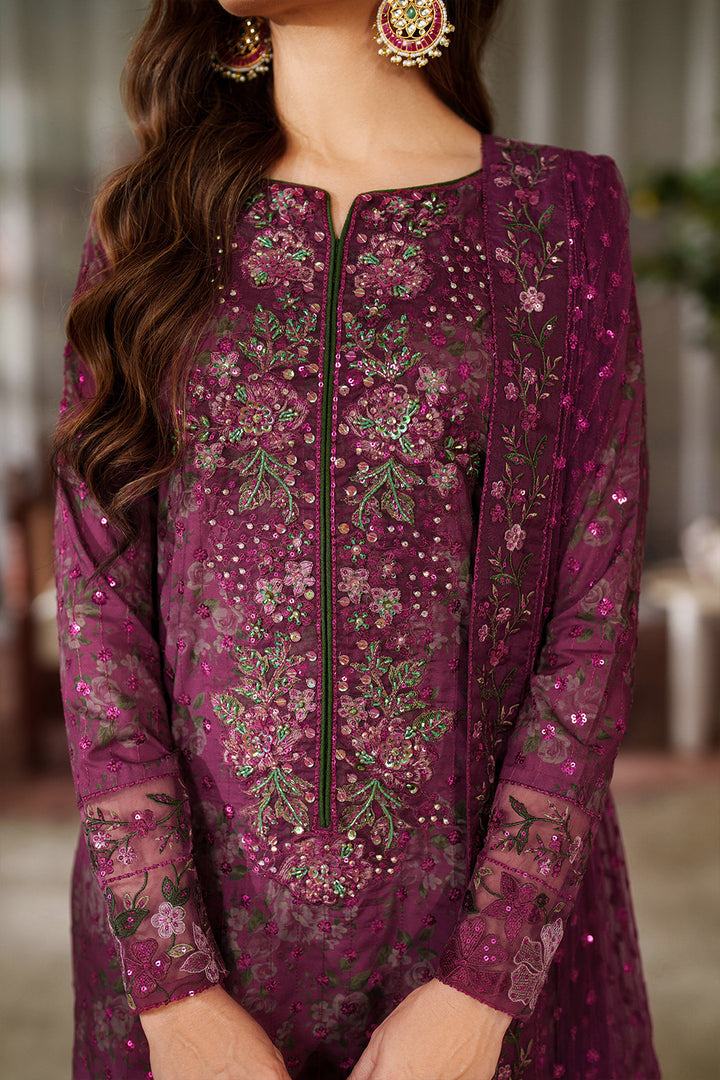 Iznik | Printed Formals | UE-538 - Formal Dress - available at Maria Faisal in UK and USA.