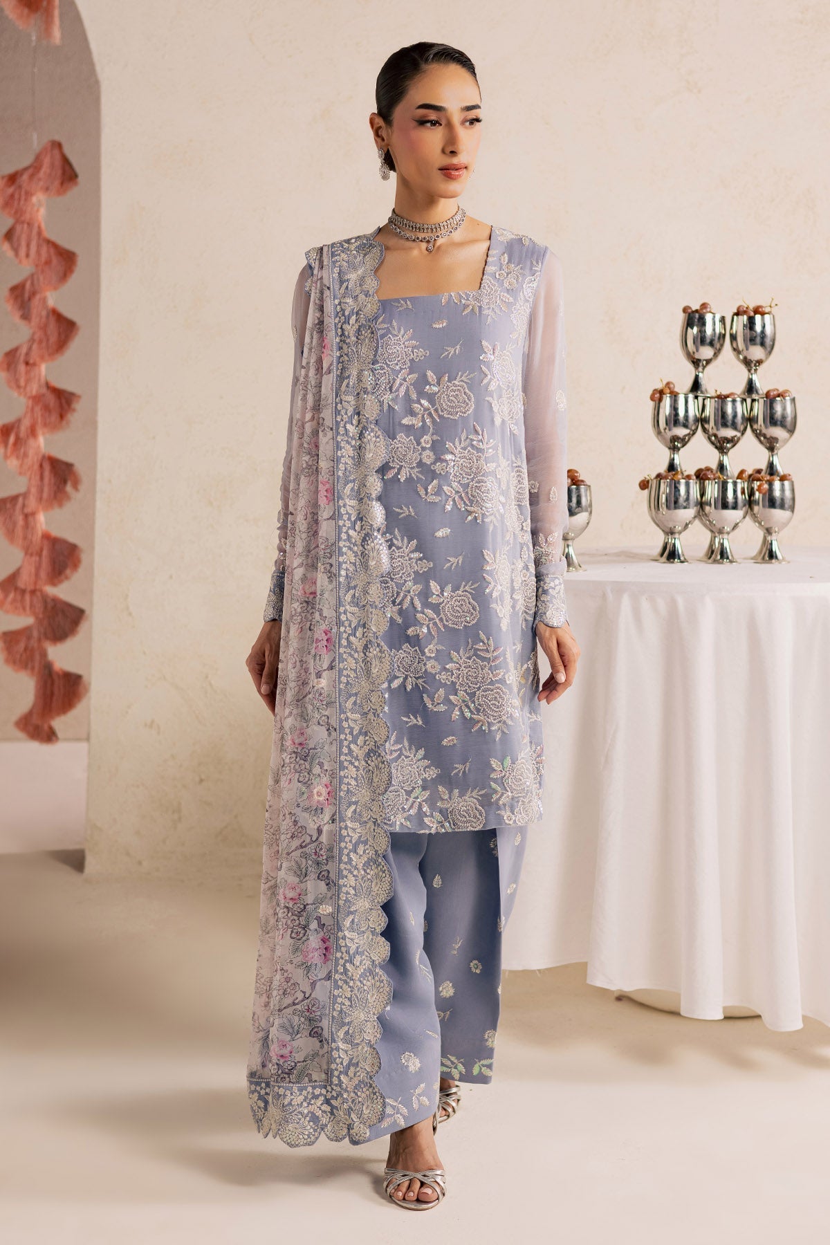 Nureh | Fancy Formal 26 | NP-813 - Formal Dress - available at Maria Faisal in UK and USA.