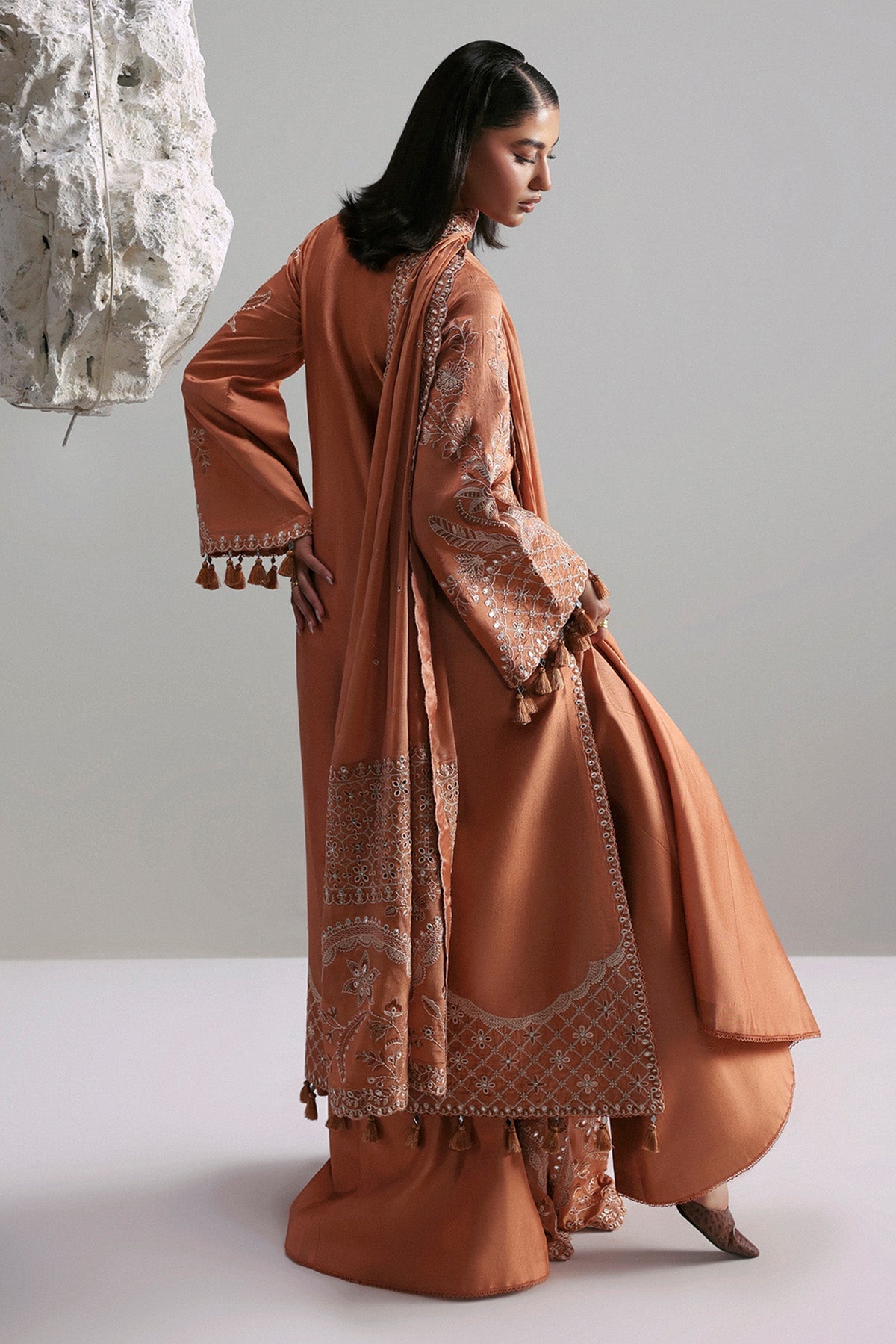 Afrozeh | Slate Ready to Wear | Anastaria - Ladies Clothes - Maria Faisal