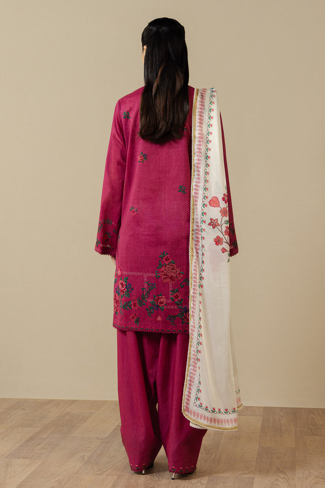Zara Shahjahan | Coco Prints 26 | Ismeria-8A - Casual Dress - available at Maria Faisal in UK and USA.