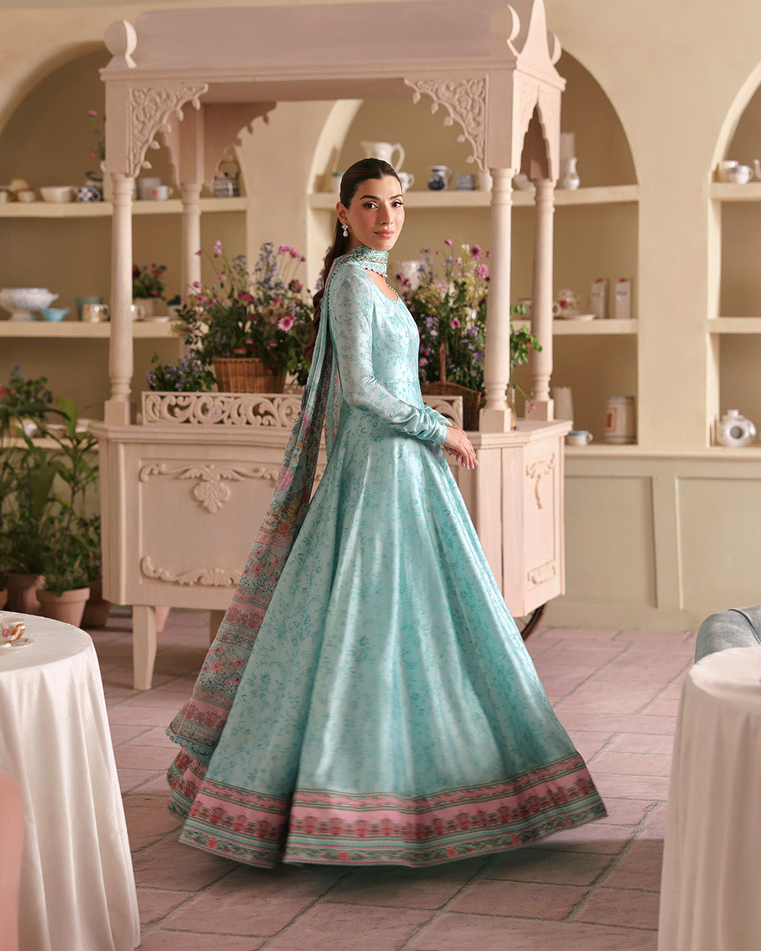 faiza saqlain blue dress Ice Printed Silk Pishwas - | Serina Luxe | Suha this outfit reflects the abaya inner slip dress Fabulous Royal Blue Off Size:16oz (2-Pack)