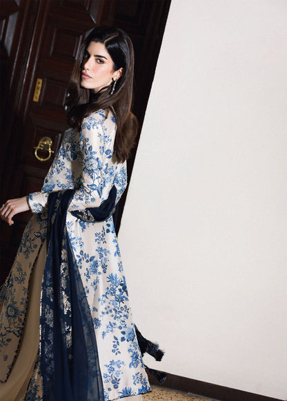 Hussain Rehar | Luxury Pret 26 | Azura Royale - Luxury Dress - available at Maria Faisal in UK and USA.