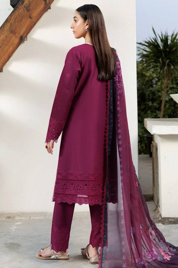 Farasha | Summer Weaves Embroidered Lawn | Garnet Passion by Maria Faisal - Registered Vendor of : Farasha - type : Ladies Clothes - 100% original wedding dresses
